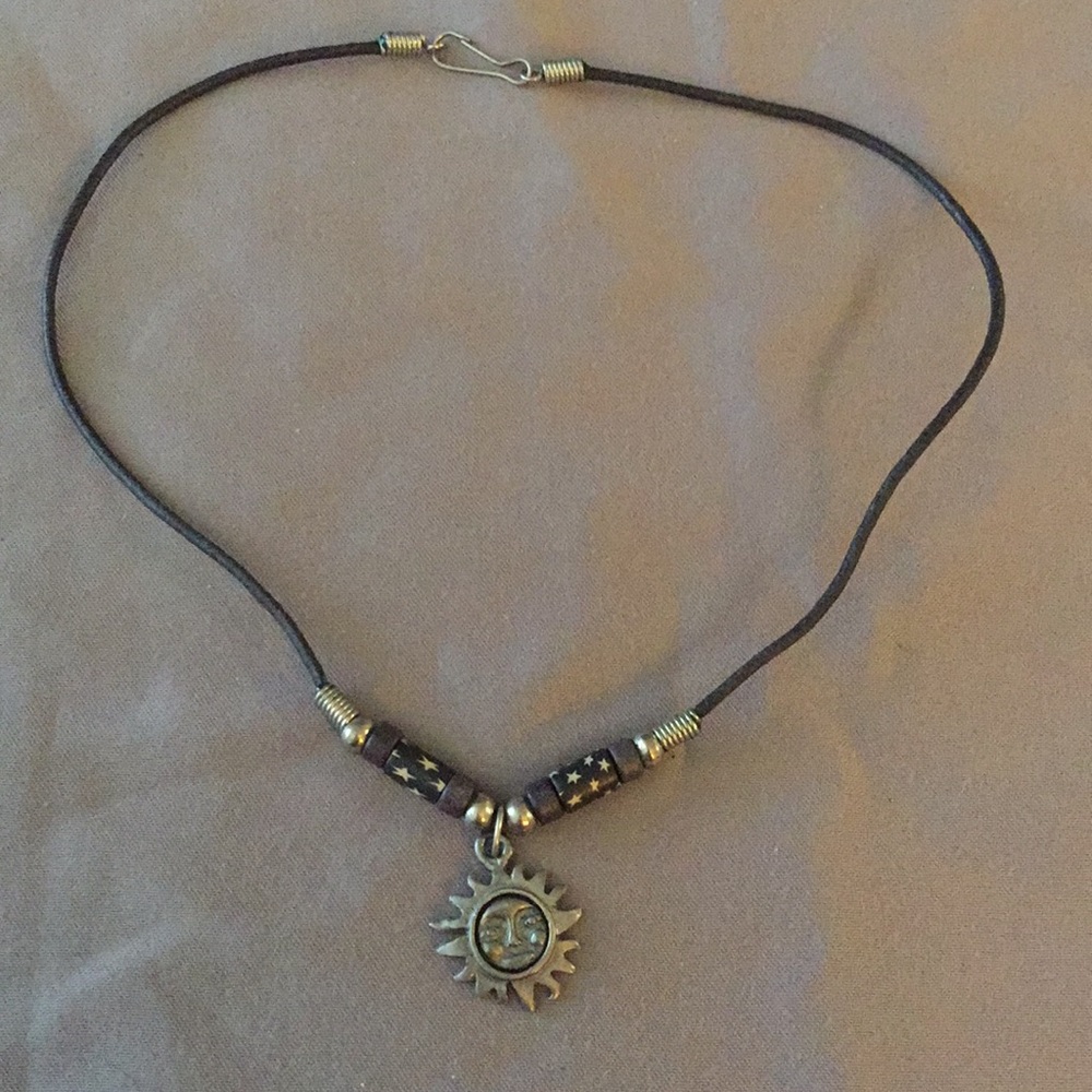 Cute sun charm necklace